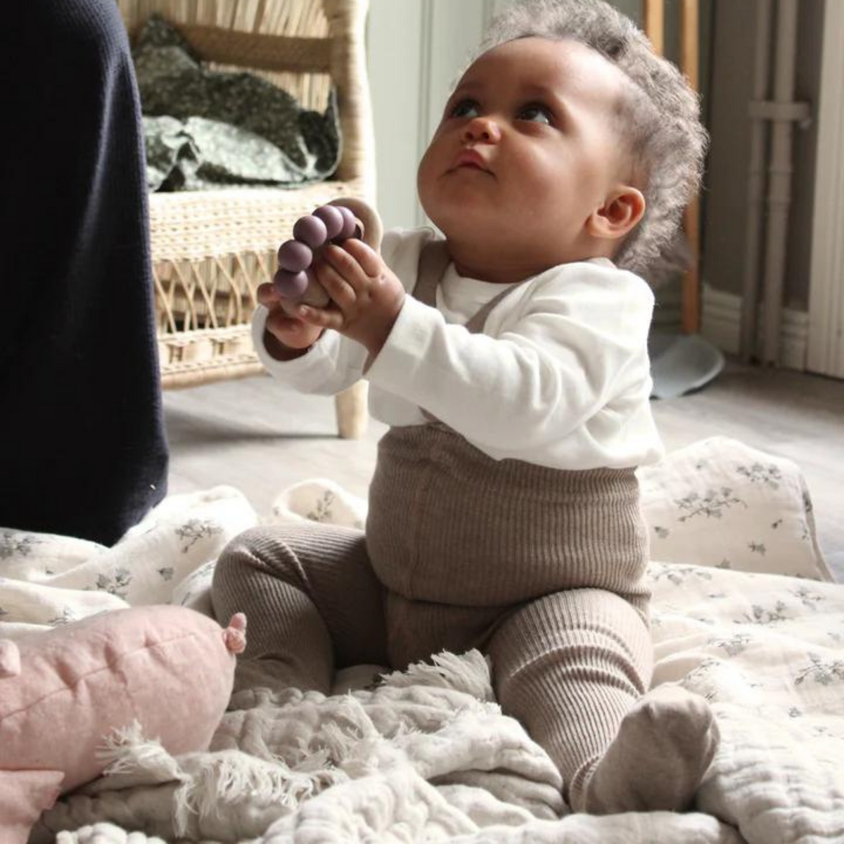 Silly Silas | Baby & Children's Clothing | Footed Tights - Peanut