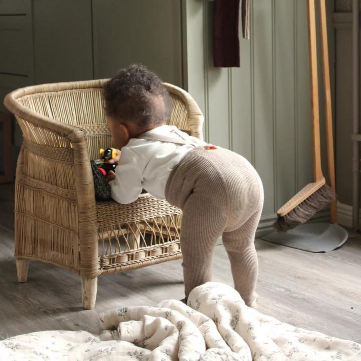 Silly Silas | Baby & Children's Clothing | Footed Tights - Peanut