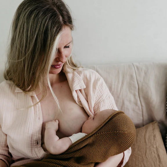 Baby Blanket - Mocha | Merino Wool Cocoon | Hvid | Baby Boutique