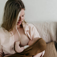 Baby Blanket - Mocha | Merino Wool Cocoon | Hvid | Baby Boutique