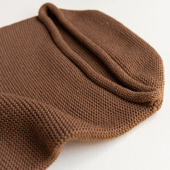 Baby Blanket - Mocha | Merino Wool Cocoon | Hvid | Baby Boutique