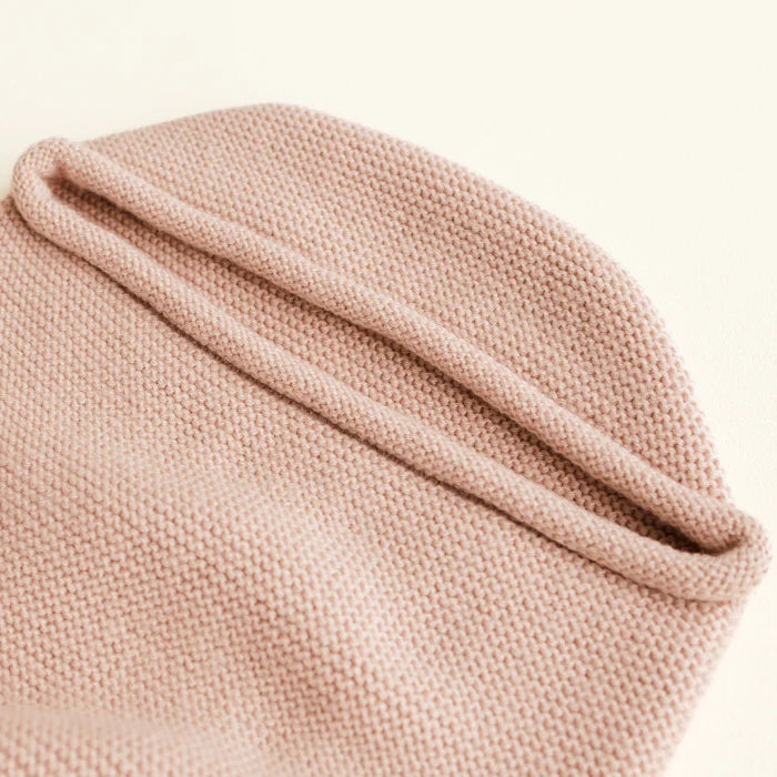 Pink Baby Blanket | Merino Wool Cocoon | Hvid | Baby Boutique