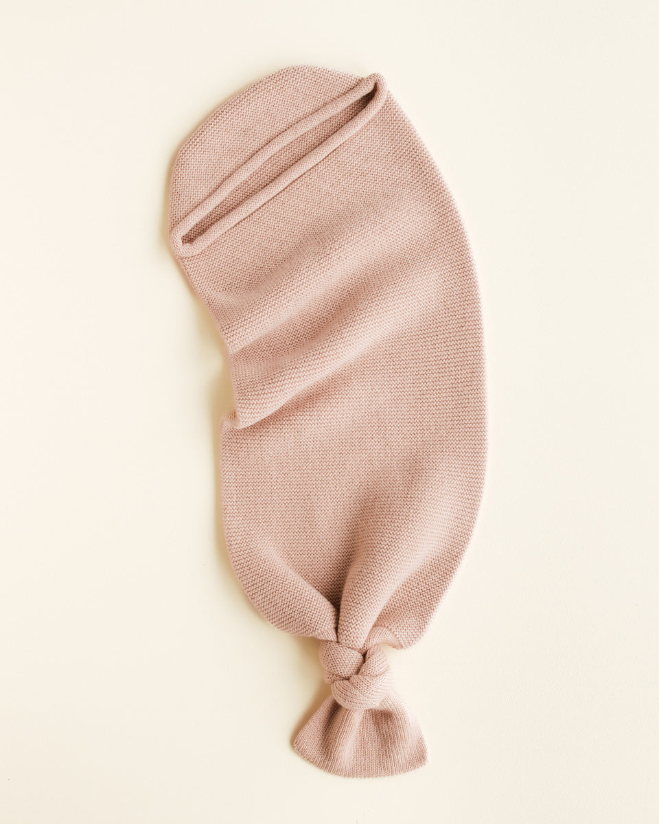 Pink Baby Blanket | Merino Wool Cocoon | Hvid | Baby Boutique