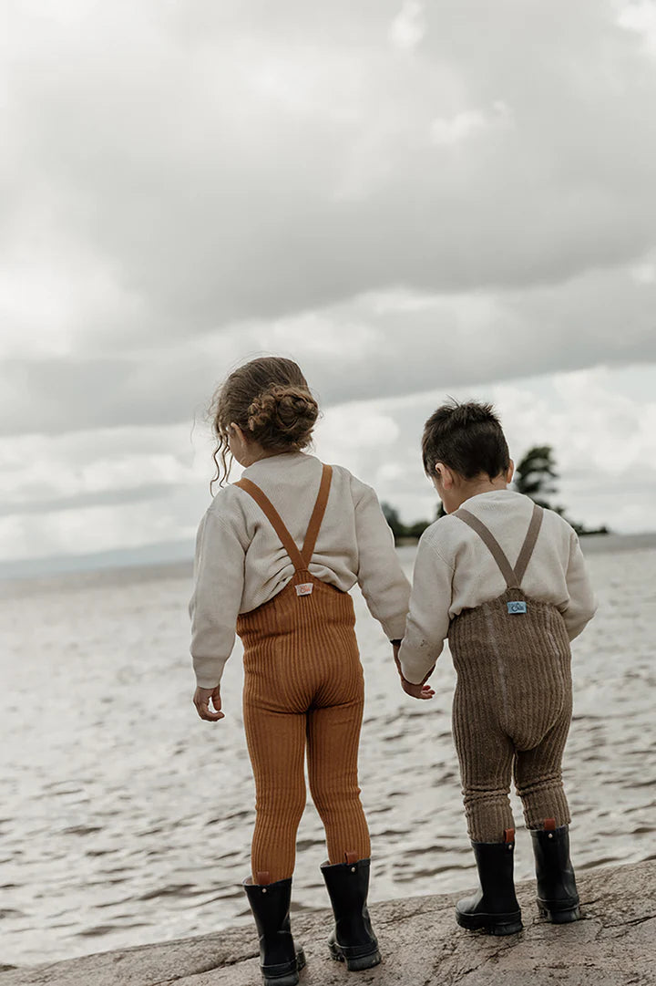 Silly Silas | Baby and Children's Clothing | Footed Tights- Oyster Grey