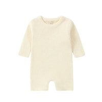 Susukoshi | Knit Baby Romper - White