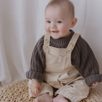 Unisex Baby Overalls - Beige | Baby & Childrens Clothing | Susukoshi