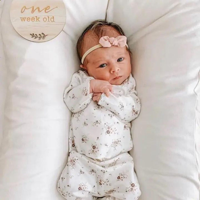 Mae and Rae Baby Bow Dusty Pink | Baby Bows and Accessories