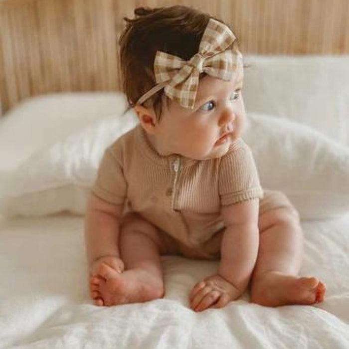 Mae and Rae Baby Bow Gingham | Baby Bows and Accessories