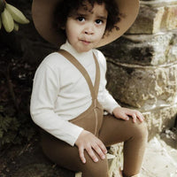 Silly Silas | Baby & Children's Clothing | Footed Tights - Acorn Brown