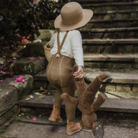 Silly Silas | Baby & Children's Clothing | Footed Tights - Acorn Brown