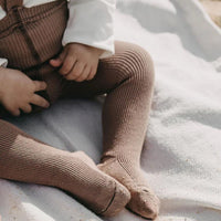 Silly Silas | Baby & Children's Clothing | Footed Tights - Granola