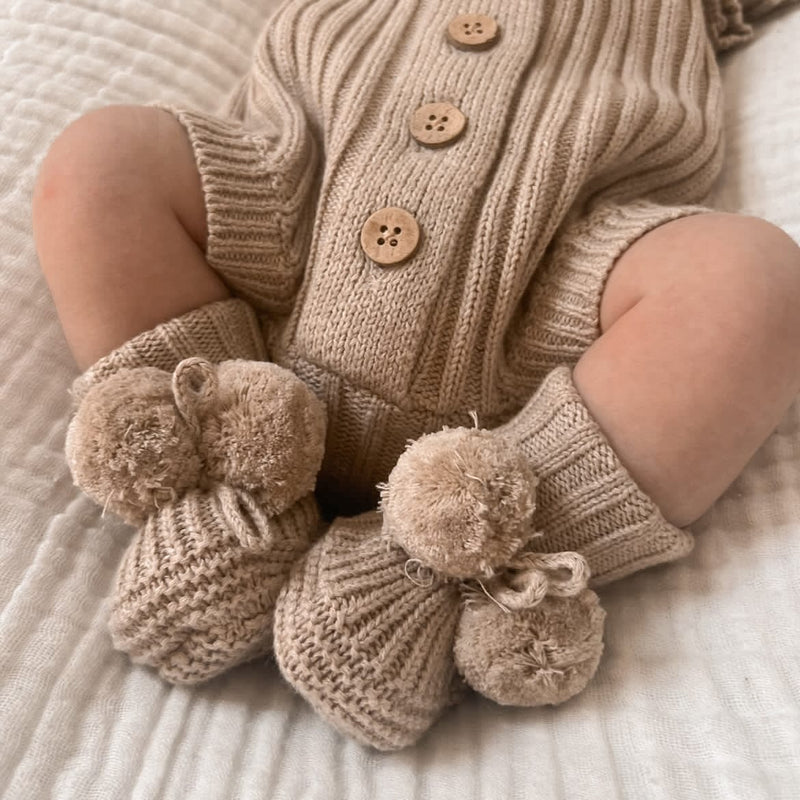 Baby Booties Oak | Baby Clothing | Little Bs Nursery