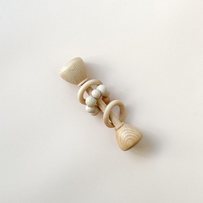 Beechwood Silicone Rattle | BeigeOLLIE + HARPERRattles