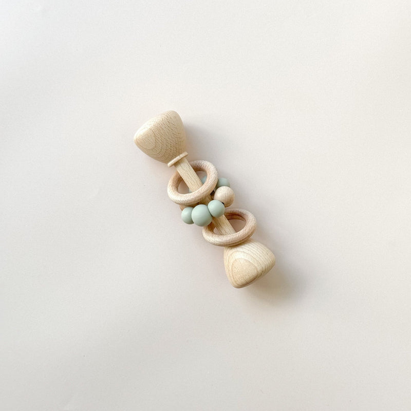 Beechwood Silicone Rattle | OliveOLLIE + HARPERRattles