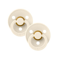 Bibs Dummies | Round Latex - Ivory 2PK