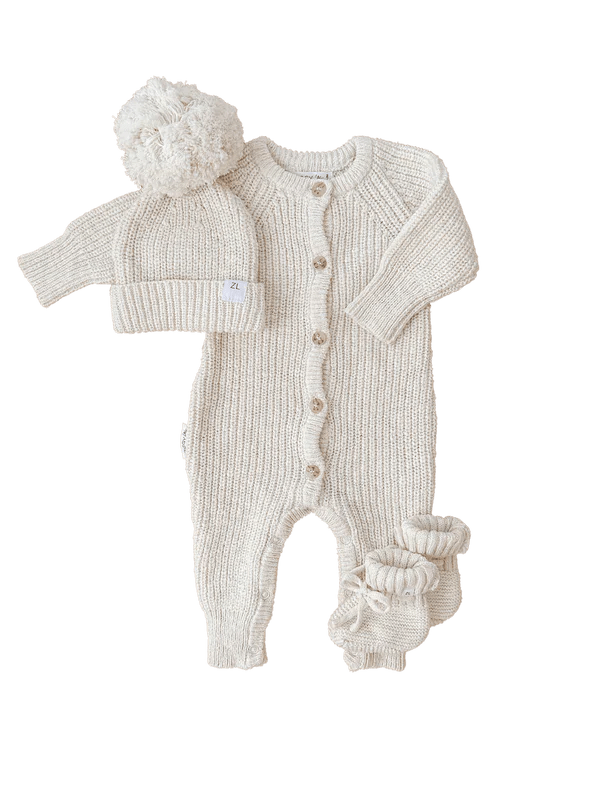 Ziggy Lou | Baby and Children's Clothing | Baby Booties - Coconut