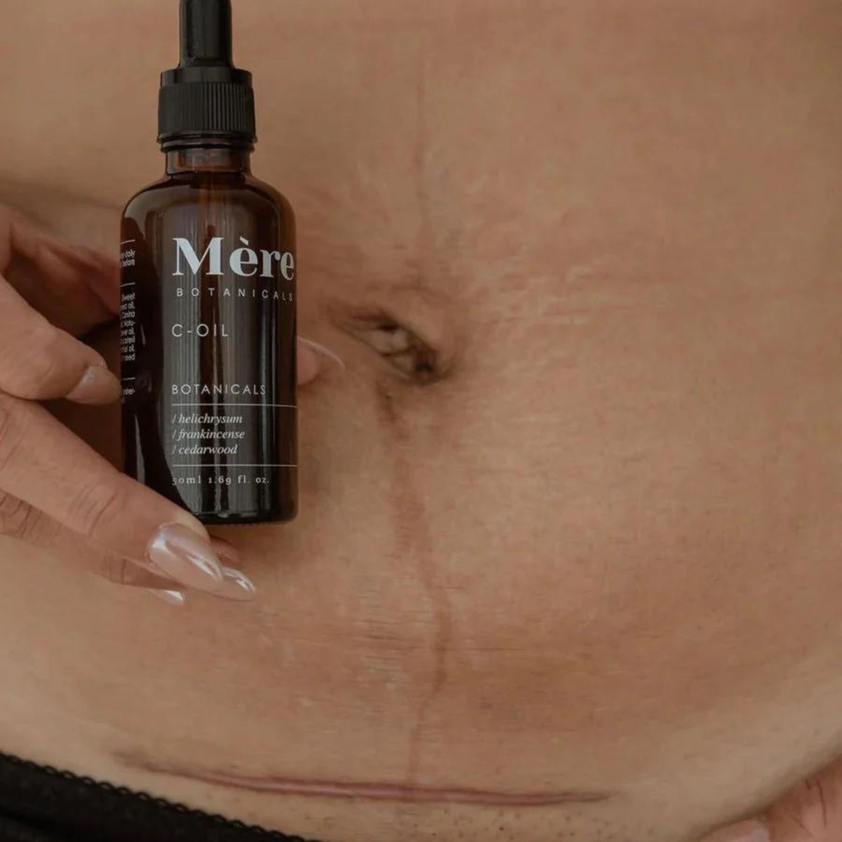 Mere Botanicals | C-Section Scar Massage | C-Oil 50ml | Postpartum Care
