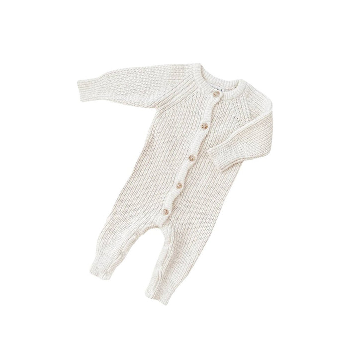 Ziggy Lou | Baby and Children's Clothing | Baby Knit Romper - Coconut