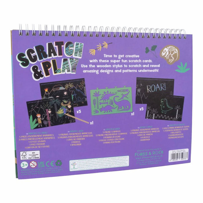 Floss & Rock Kids Activity Set Dinosaur | Kids Toys | Scratch & Play