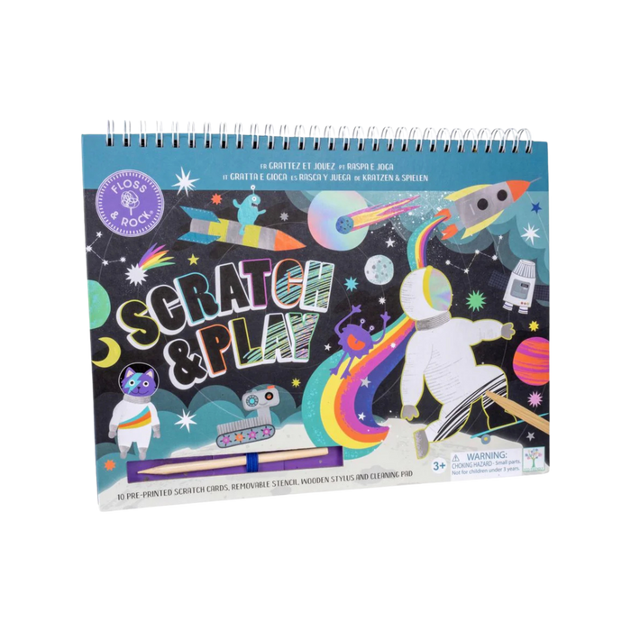 Floss & Rock Kids Activity Set Space | Kids Toys | Scratch & Play