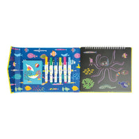 Floss & Rock Kids Activity Set | Kids Toys | Chalk Board Sketchbook Ocean