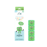Glo Pals Light Up Sensory Cubes - Green