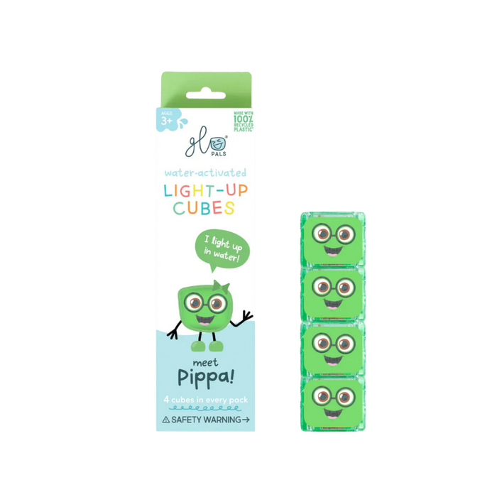 Glo Pals Light Up Sensory Cubes - Green