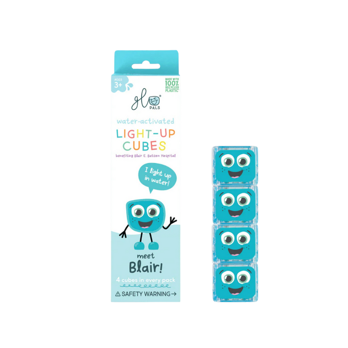 Glo Pals Light Up Sensory Cubes - Blue