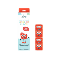Glo Pals Light Up Sensory Cubes - Red