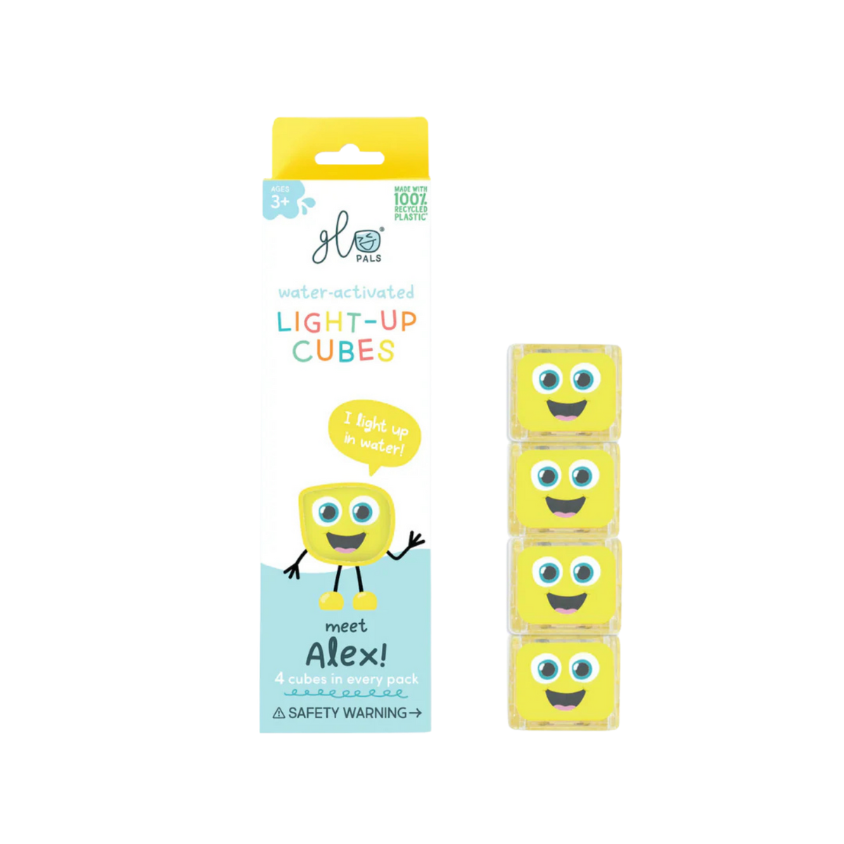 Glo Pals Light Up Sensory Cubes - Yellow