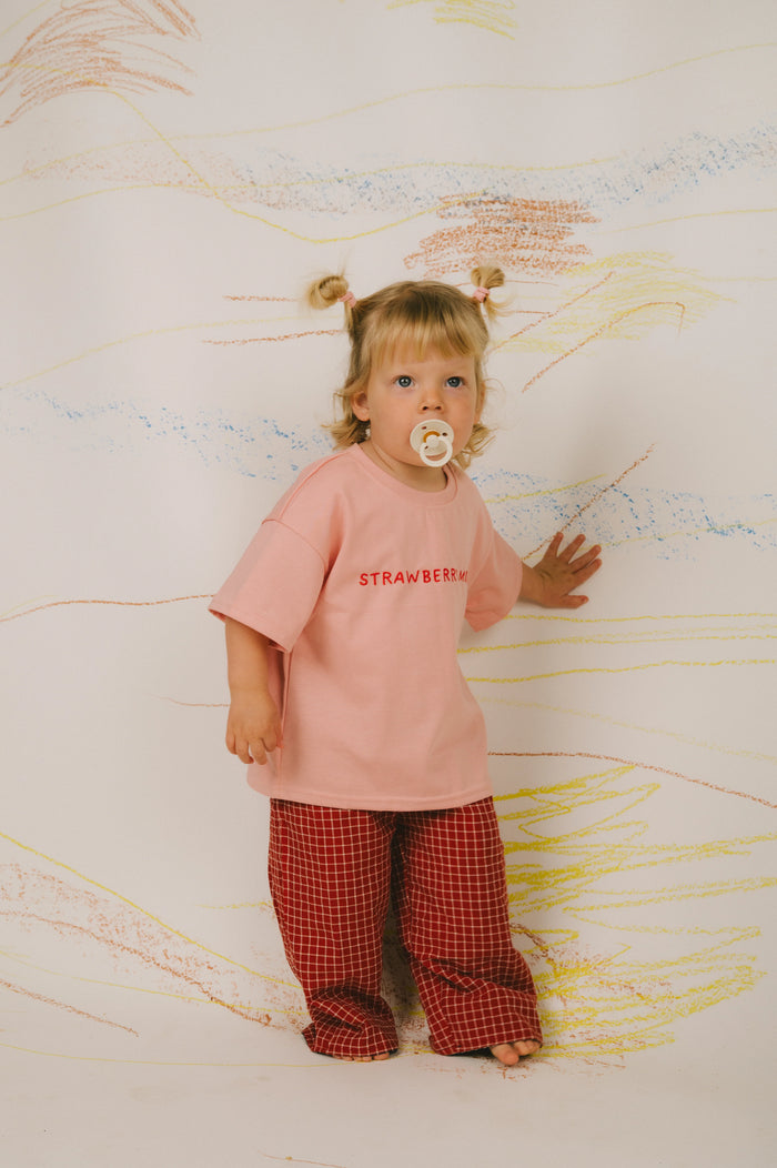 Kids Clothing | Kids Graphic Tee | Nemow - Strawberry Milk Tee