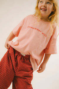 Kids Clothing | Kids Graphic Tee | Nemow - Strawberry Milk Tee