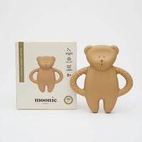 Moonie Bear | Natural Rubber Teether - Cappuccino