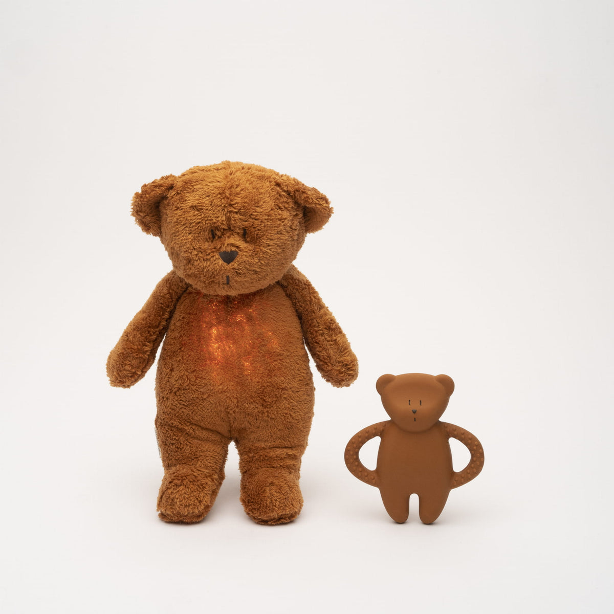 Moonie Bear | Natural Rubber Teether - Caramel