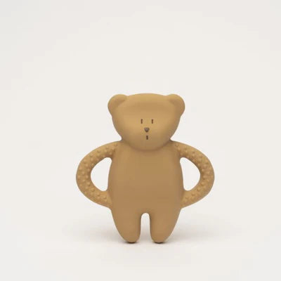 Moonie Bear | Natural Rubber Teether - Cappuccino