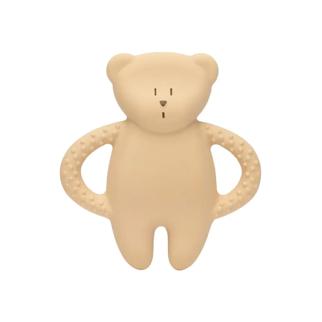 Moonie Bear | Natural Rubber Teether - Sand