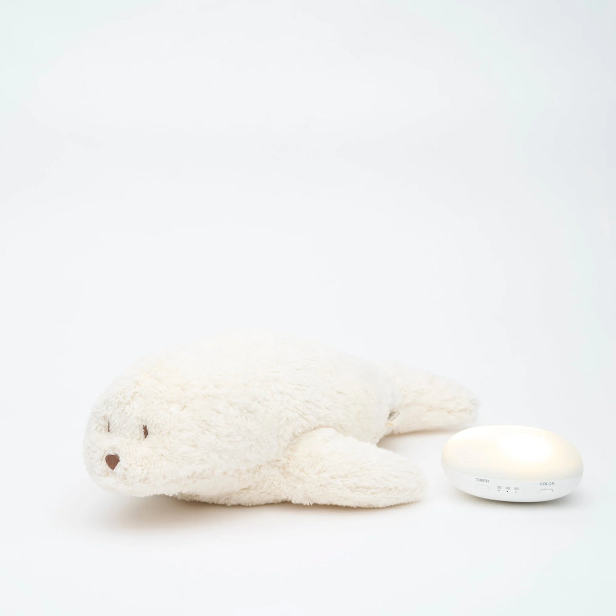 Moonie Bear | Organic Humming Seal with Night Light - Polar
