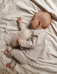 Moonie Bear | Organic Humming Seal with Night Light - Polar