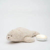 Moonie Bear | Organic Humming Seal with Night Light - Sand