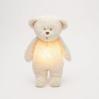 Moonie Bear - Polar | Organic Humming Bear with Night Light 