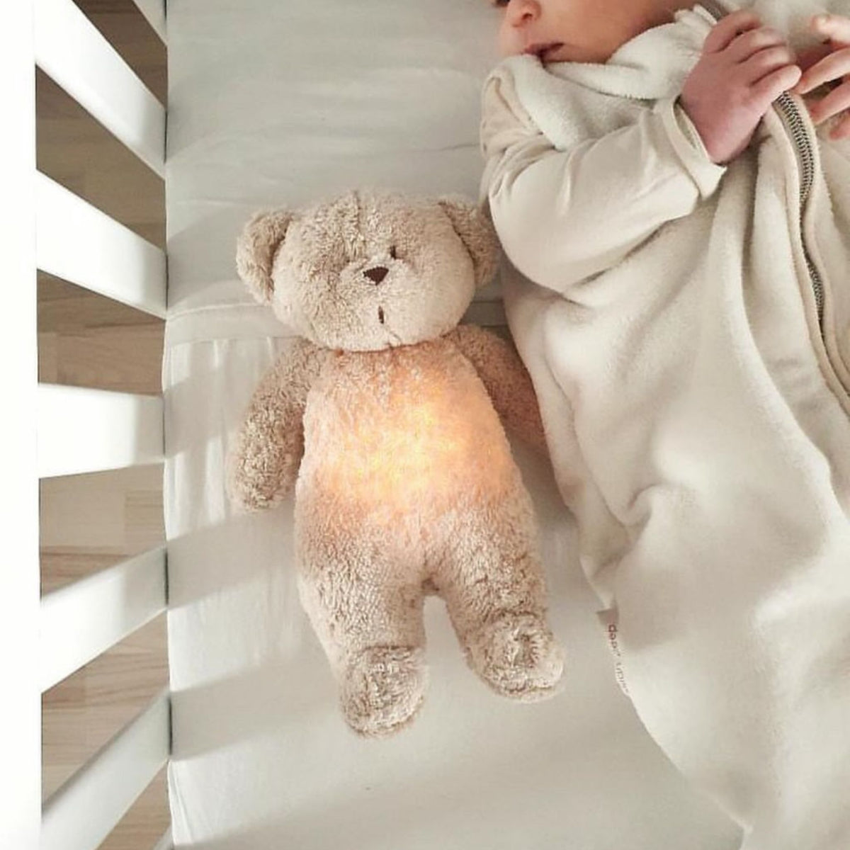 Moonie Bear - Sand | Portable Sound Machine | Baby Sleep Aid