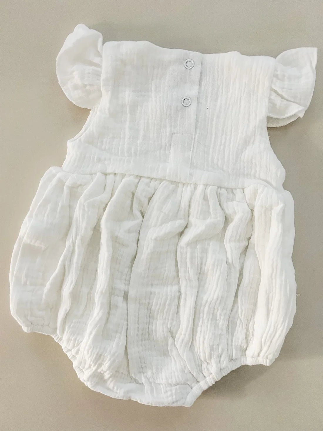 Muslin Bubble Romper | WhitePETITE + COBaby Clothing