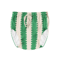 Pekpi Reusable Swim Nappy with a green wiggle pattern