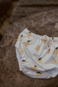 Pekpi Reusable swim nappy with a lemon pattern