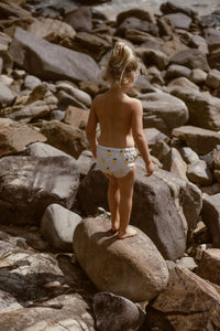 Pekpi Reusable swim nappy with a lemon pattern