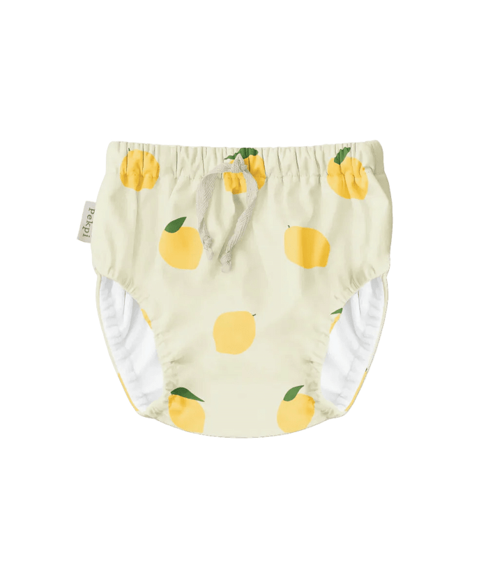 Pekpi Reusable swim nappy with a lemon pattern