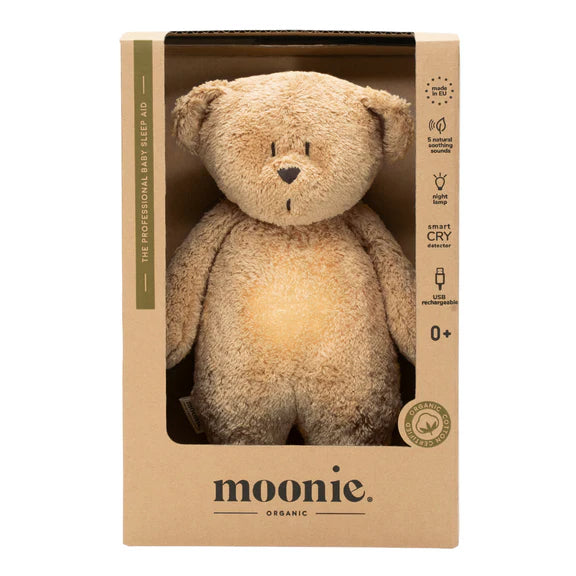 Portable Sound Machine | Baby Sleep Aid | Moonie Bear - Cuppuccino