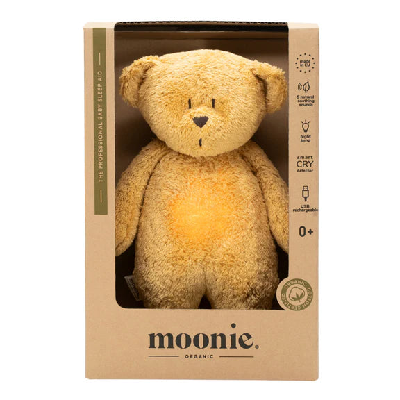 Portable Sound Machine | Baby Sleep Aid | Moonie Bear - Honey