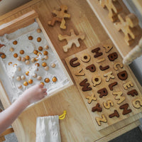 Wooden Toys | Capital Letter Alphabet Puzzle - Qtoys