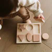 Wooden Toys | Wooden Shape Puzzle - Qtoys